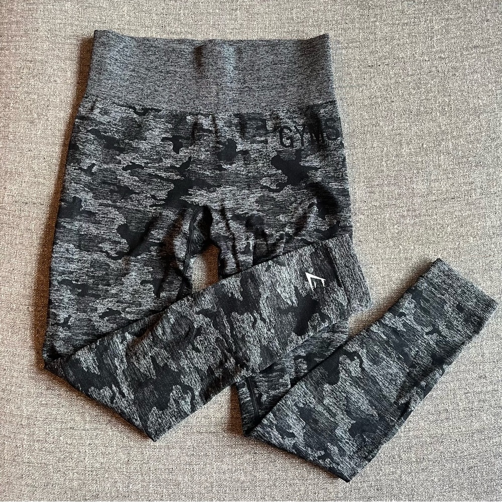 GYMSHARK Camo Seamless Leggings